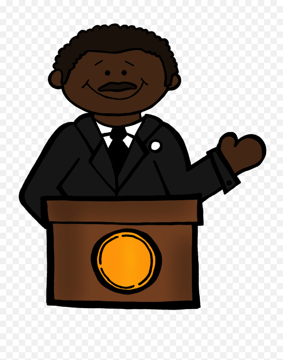 Animated Martin Luther King Jr Clip Art - Martin Luther King Jr Clipart Png,Martin Luther King Jr Png