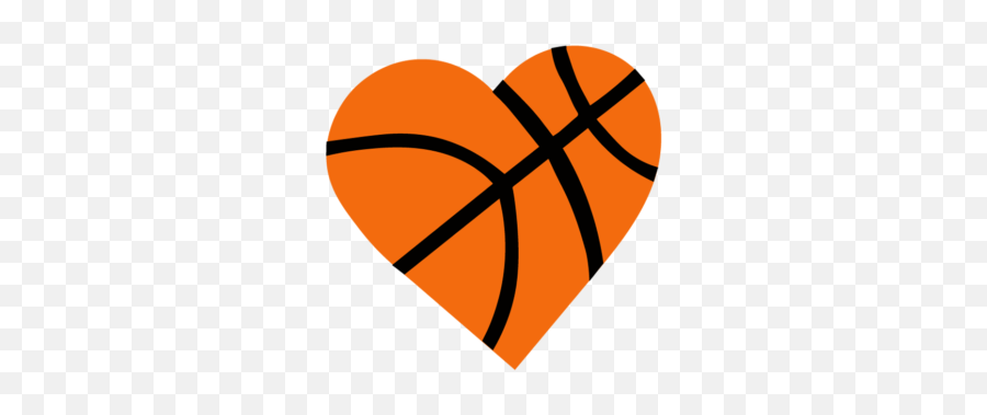 Basketball Heart - Heart Shaped Basketball Png,Basketball Clipart Transparent