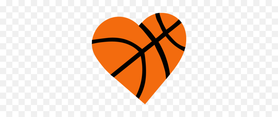 heart shaped basketball clipart border