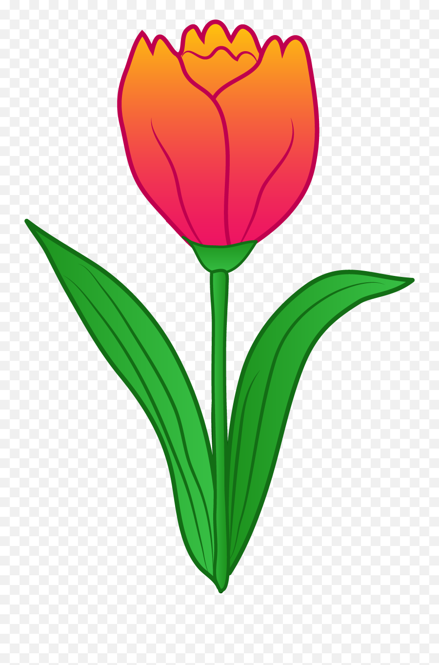 Library Of Flower Image Free Tulip Png Files Clipart - Clip Art Of Tulip Flower,Tulip Png