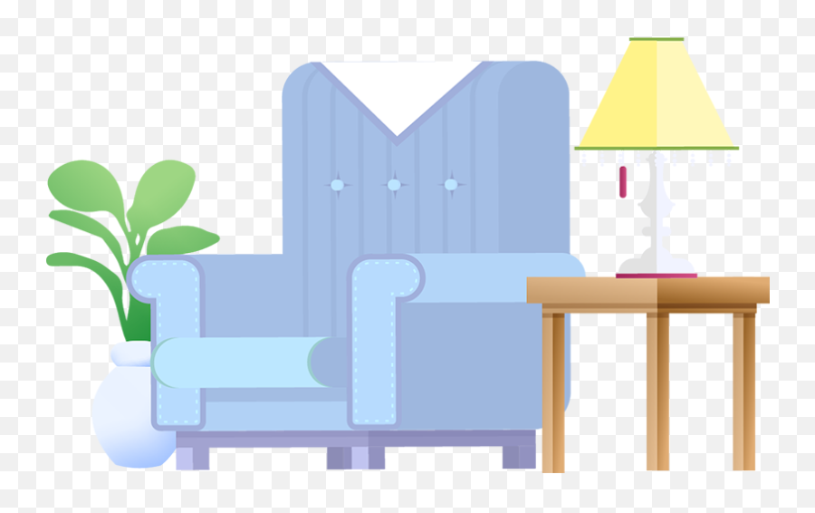 Chair Clipart Png - Zesty Maids Clean Living Room Chair,Chair Clipart Png
