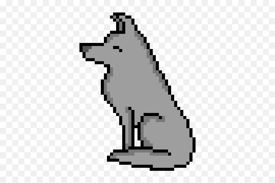 Wolf Art Png - Pixel Art Wolf Shaded Roblox Noob Pixel Art Deadpool Icon Pixel Art,Roblox Noob Png