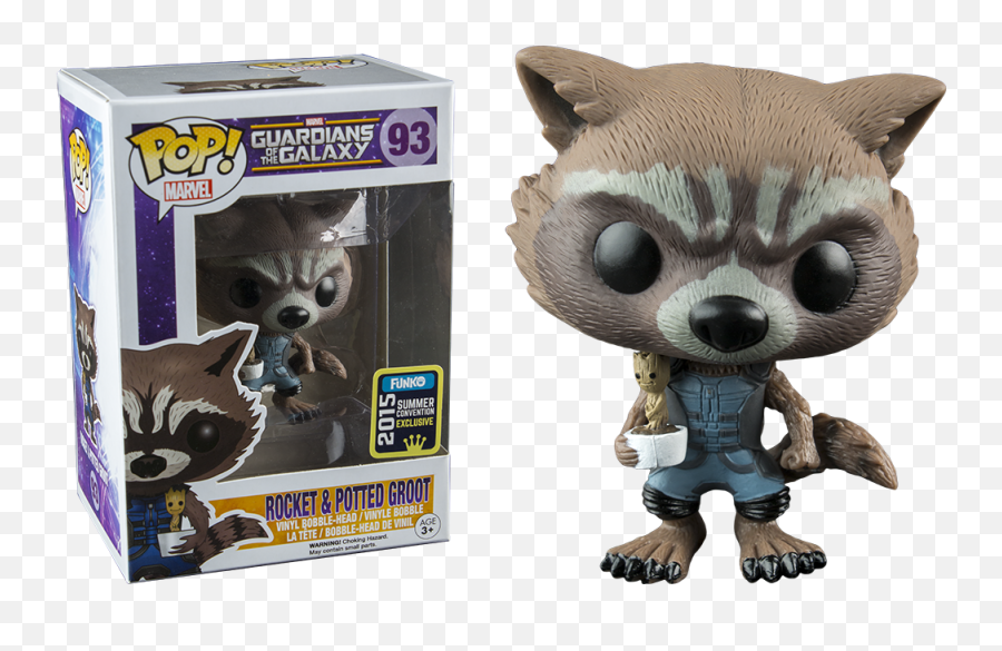 Guardians Of The Galaxy Funko Pop Rocket U0026 Potted Groot Shared Sticker 93 - Funko Pop Rocket With Groot Png,Guardians Of The Galaxy Png