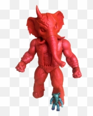 Skinner Bullet Belt Unbox Industries Unpainted Sofubi Test Pull Elephant Kaiju Bastard Set Blank Designer Vinyl Toy - Figure png