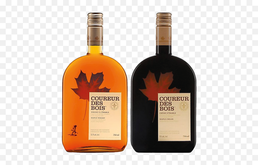 Duo Whiskey And Maple Cream From Quebec - Coureur Des Bois Maple Cream Png,Maple Syrup Png