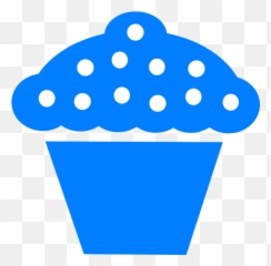 Cupcake Clipart Png - Cupcakes Clipart Blue Free Black And