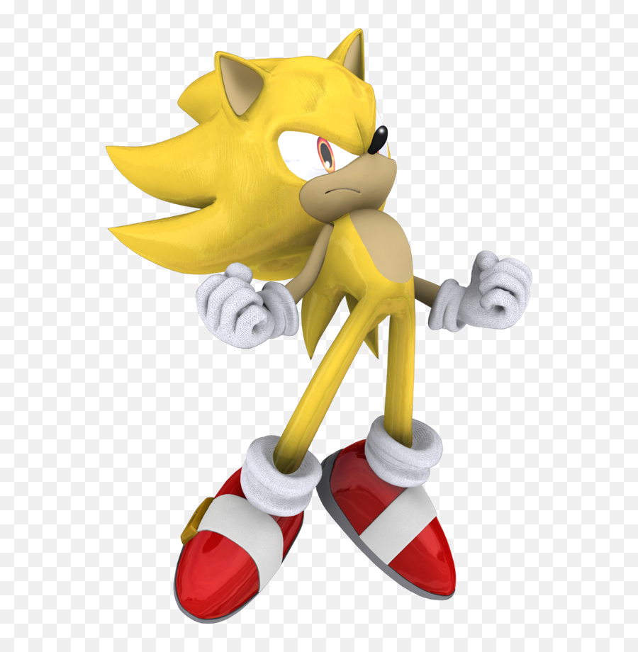 Sonic Pose Thing, Super Sonic character illustration transparent background  PNG clipart