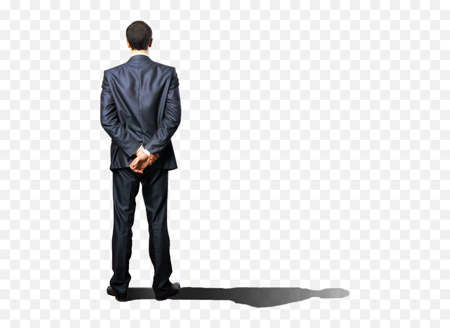 Download Hd Businessman Back Png - Businessman Back Side Png,Back Png