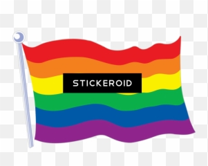 Download Rainbow Flag - Cutout printed 2 Sides png