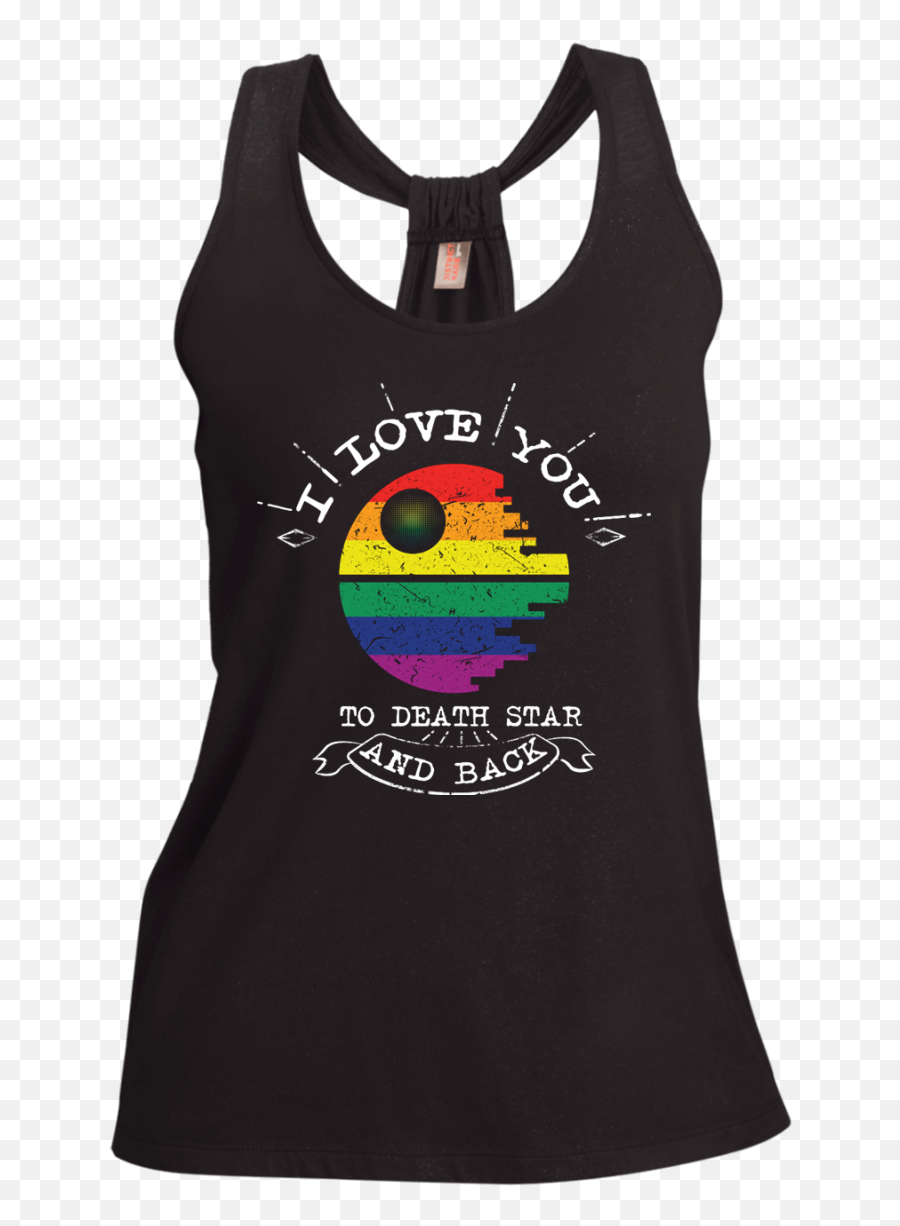Deathstar Png - I Love You To The Death Star And Back Lgbt Active Tank,Death Star Png