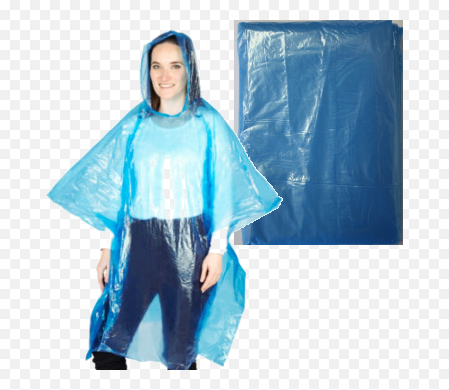 Download Hd Adult Blue Rain Poncho Box Of - Blue Rain Poncho Rain Poncho Transparent Background Png,Poncho Png
