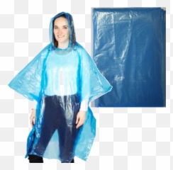 Download Hd Adult Blue Rain Poncho Box Of - Blue Rain Poncho Rain Poncho Transparent Background Png,Poncho Png