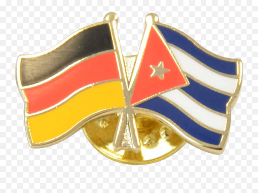 Germany - Cuba Friendship Flag Pin Badge 22 Mm Flag Png,Cuban Flag Png