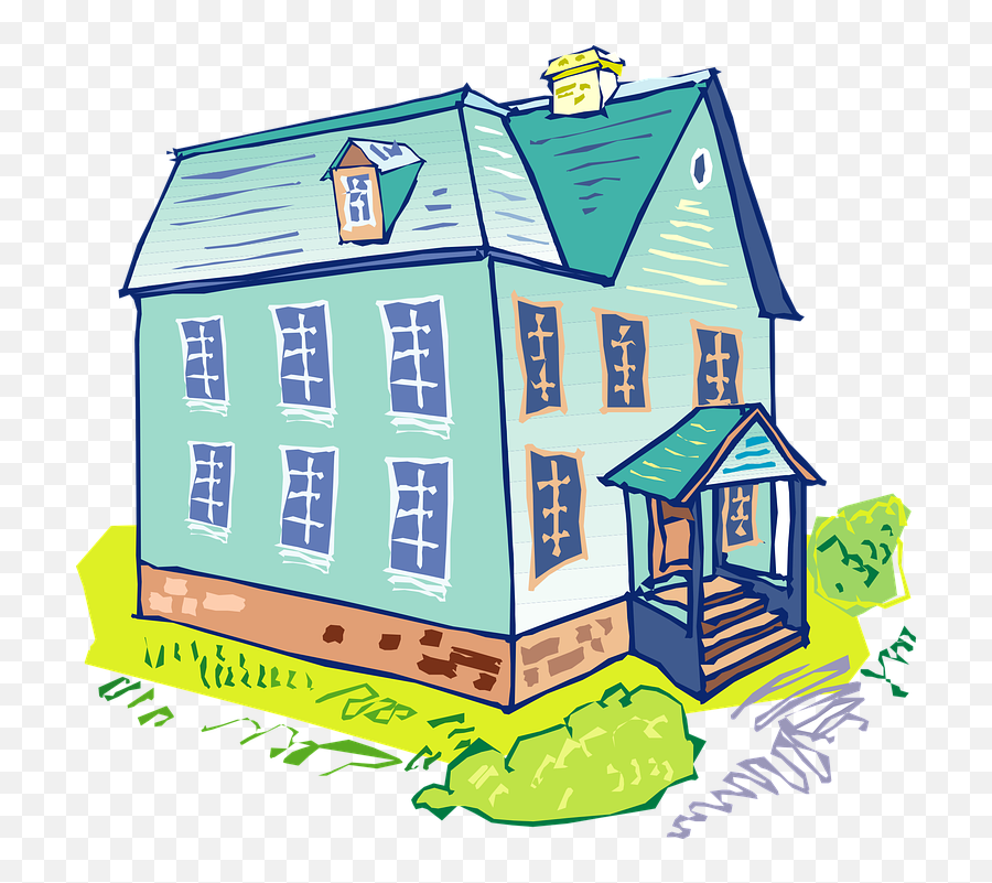 House Blue Home - Free Vector Graphic On Pixabay Boarding House Clip Art Png,House Cartoon Png