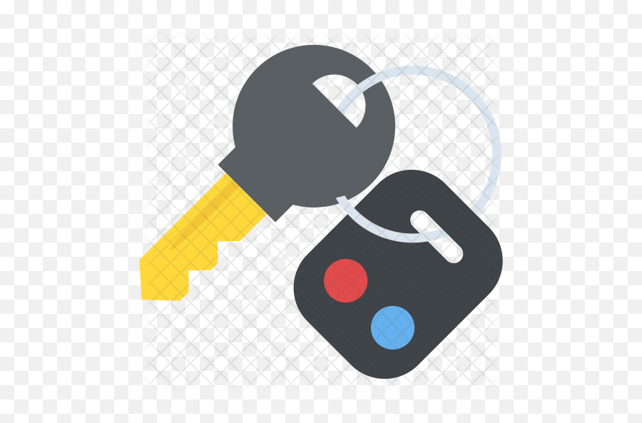 Car Key Icon Of Flat Style - Cartoon Car Keys Png,Car Key Png