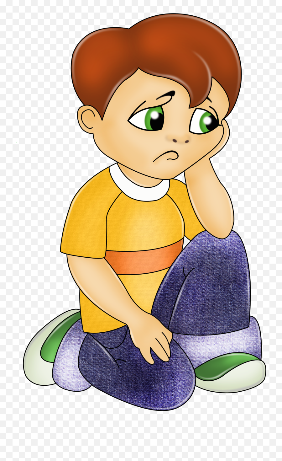 Self Image Preposition Sadness Clip - Sad Boy Cartoon Png,Sad Guy Png