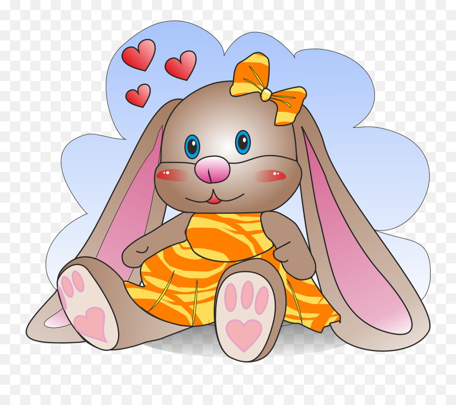 Bunny Hare Figure - Free Image On Pixabay Happy Png,Rabbit Ears Png