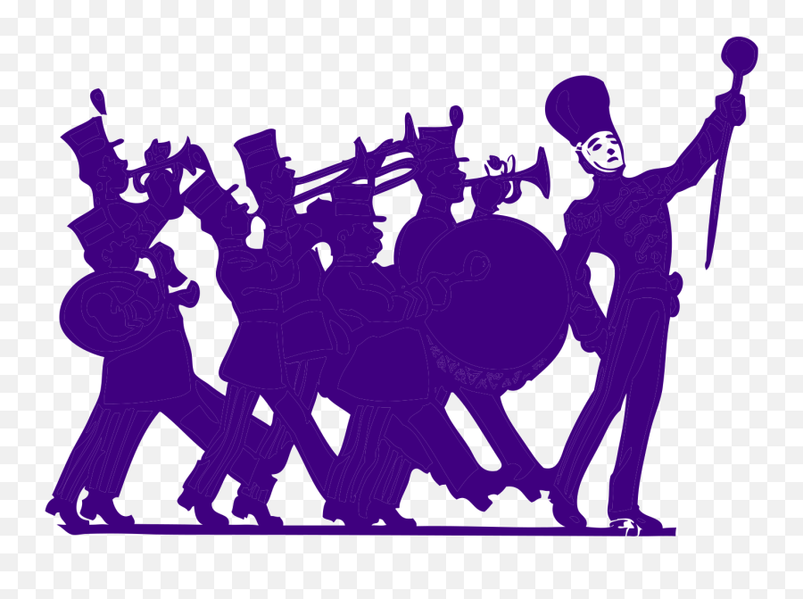 Marching Band Purple - Vector Art Png Marching Band,Marching Band Png