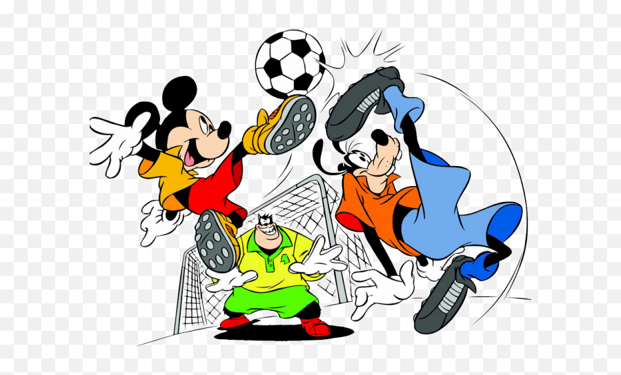 Hockey Clipart Goofy - Mickey Mouse Soccer Png Transparent Mickey Mouse Soccer Png,Goofy Transparent