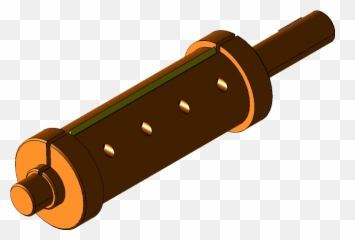 Kesme Silindir Ve Bicagi Cutting Cylinder And Blade 3d - Cylinder Png,Cylinder Png