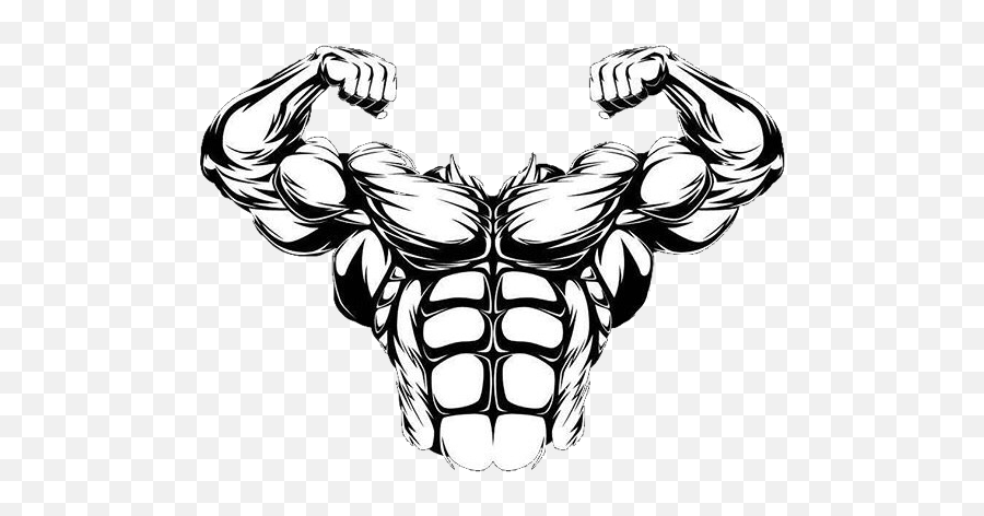 Muscle Muscles Muscleman Champion Abs Sixpack - Transparent Cartoon Muscle Man Png,Muscle Man Png