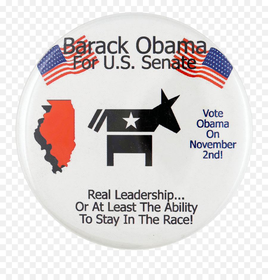 Barack Obama For Us Senate Icons Busy Beaver Button Museum - American Png,Obama Transparent Background