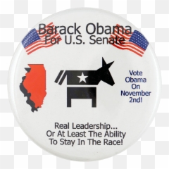 Barack Obama For Us Senate Icons Busy Beaver Button Museum - American png