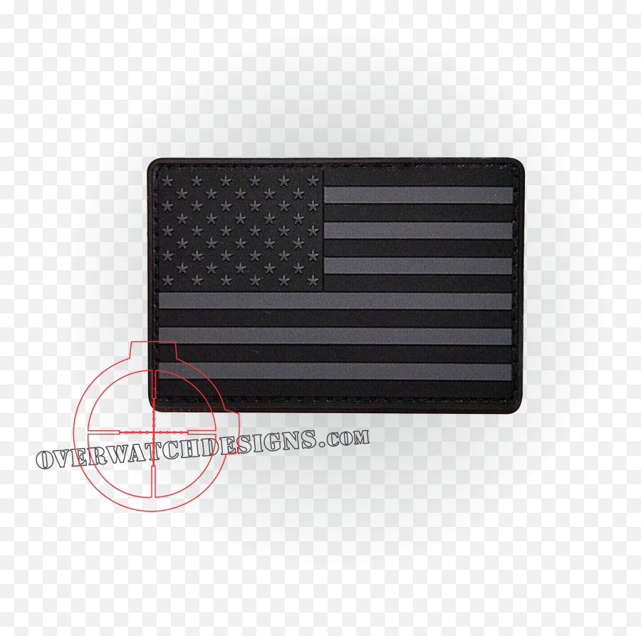 Subdued American Flag Pvc Patch - Horizontal Png,American Flag Png