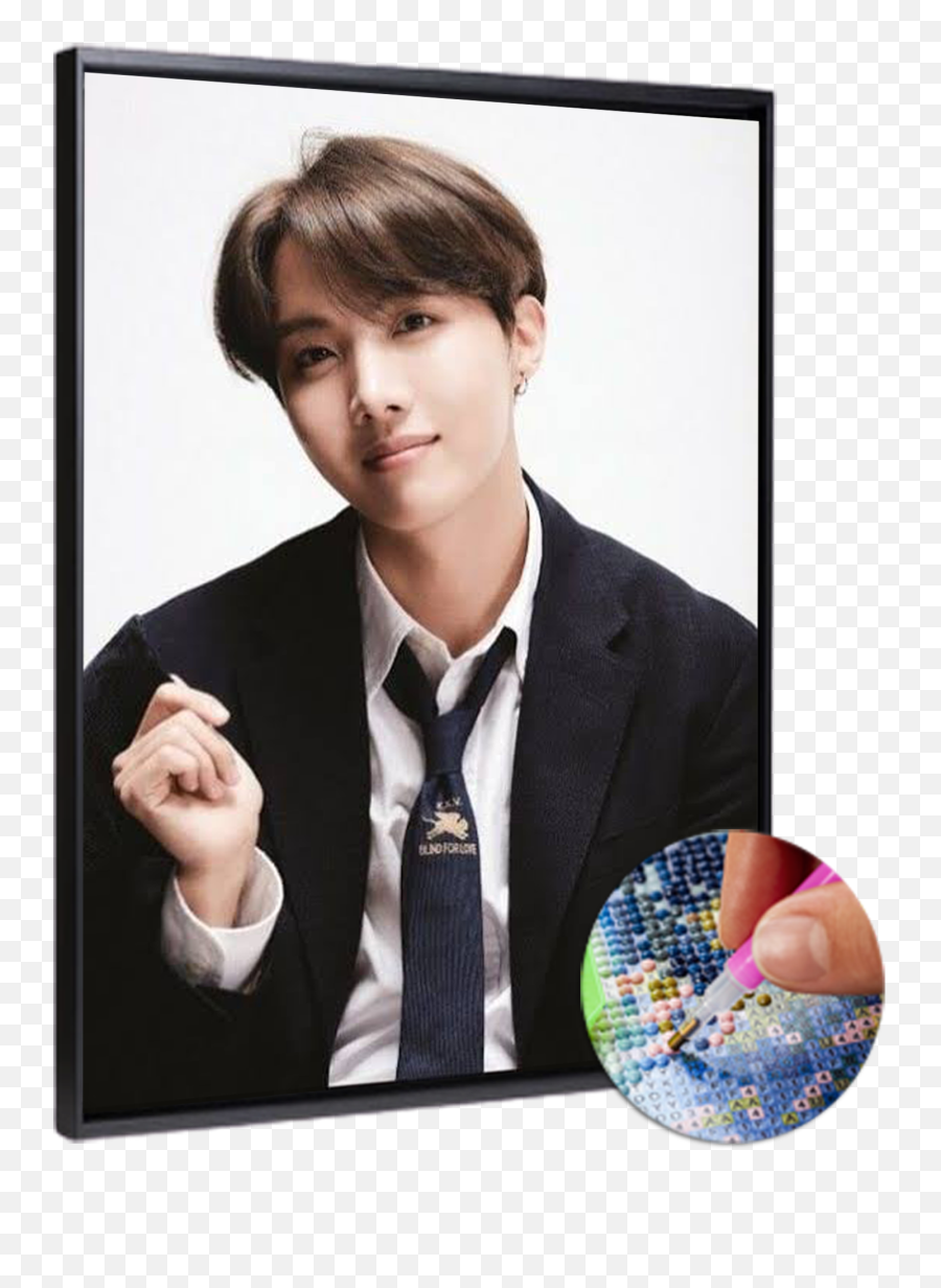 Bts J - Hope High Quality Diamond Painting Kit Bts J Hope Png,Jhope Transparent