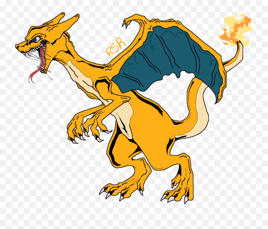 Charizard - Practice Drawing By Lindeorth Fur Affinity Dragon Png,Charizard Transparent