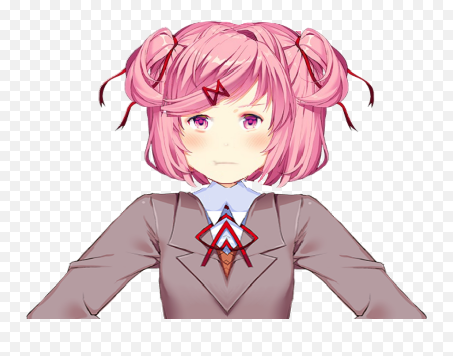 Doki Literature Club Natsuki Png - Natsuki Hair,Natsuki Transparent