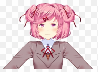 Doki Literature Club Natsuki Png - Hair