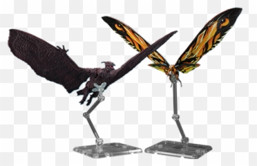 Mothra And Rodan Collectible Figure Set - Rodan Mothra Toy Png,Mothra Png