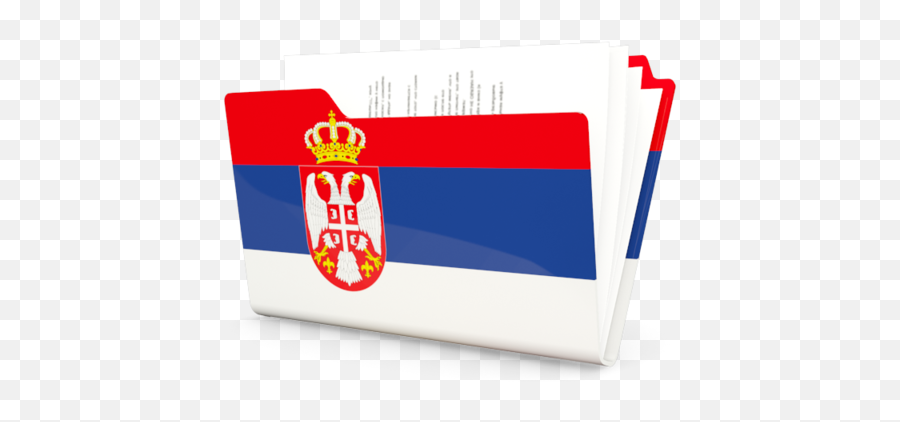 Folder Icon Illustration Of Flag Serbia - Serbia Folder Icon Png,Folder Image Icon