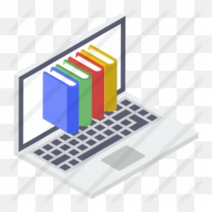 Online Education - Png Vector Graphic Of Laptop