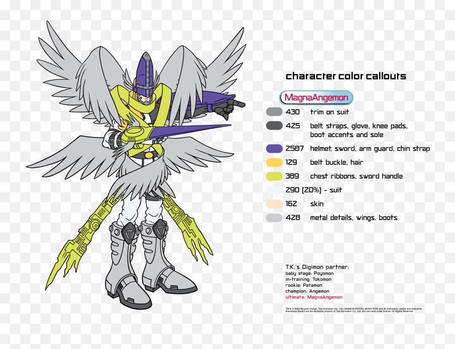 Download Link - Angemon Color Character Callout Png Angemon Color Character Callout,Callout Png