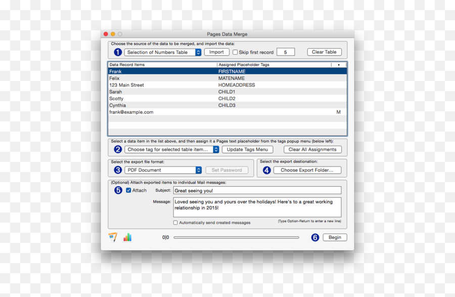 How To Create Mail Merge Documents With Pages And Numbers - Use Pages Mail Merge Png,Apple Pages Icon