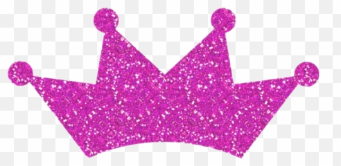 Pink Princess Crown Transparent Png - Gold Glitter