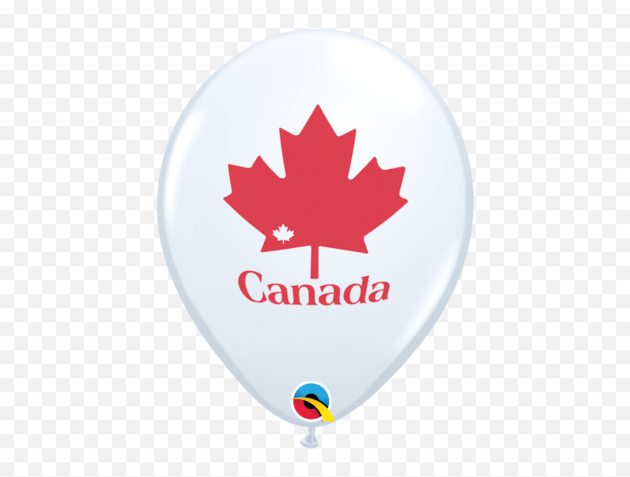 Patriotic Maple Leaf Latex Balloon - Pink Canada Flag Png,Canada Maple Leaf Png