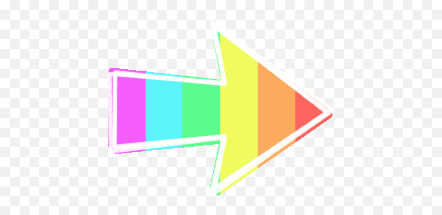 Colorful Rainbow Arrow - Rainbow Arrow Gif Png,Arro Icon