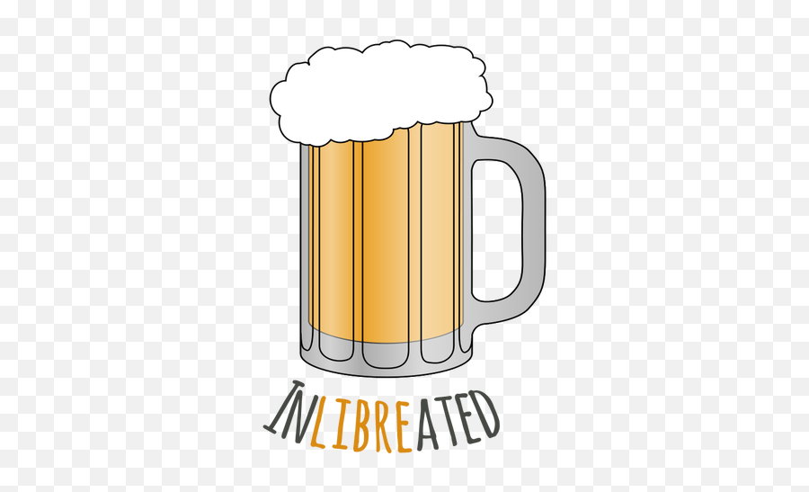 Beer Mug With Writing Underneath Vector Image Public - Beer Png,Beer Mug Vector Icon