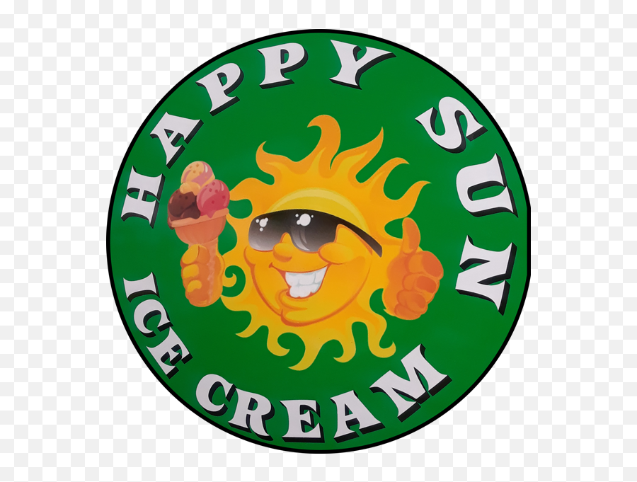 Ice Cream Shop Happy Sun - Cartoon Sun With Sunglasses Png,Happy Sun Png