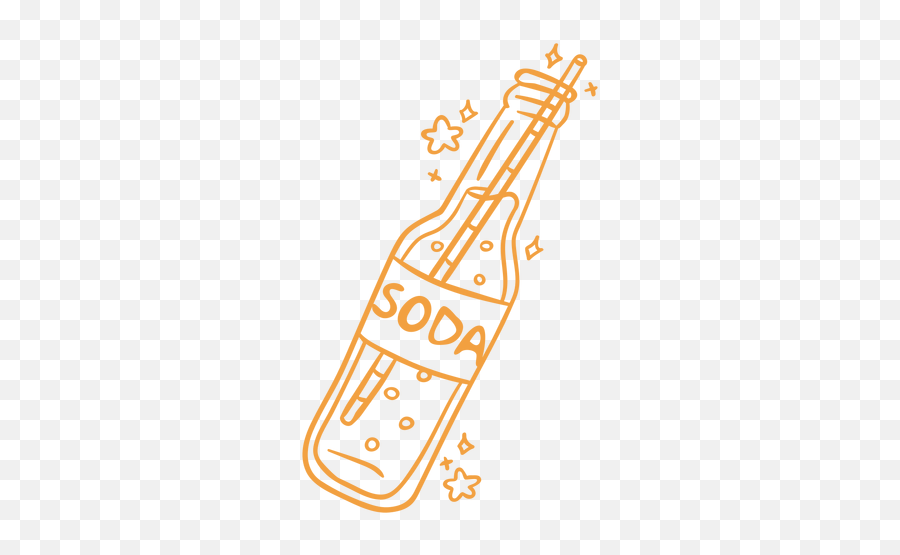 Soda Bottle Stroke Transparent Png U0026 Svg Vector - Vertical,Soda Bottle Icon