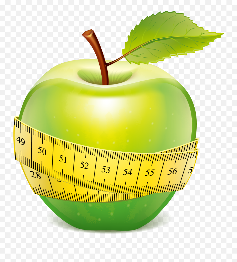 Library Of Apple With Tape Measure - Apple With Measuring Tape Png,Tape Measure Png