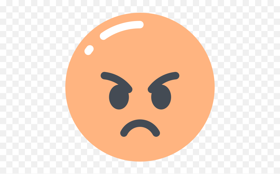 Angry Face Icon In Pastel Style - Engry Face Png,Mad Tv Icon