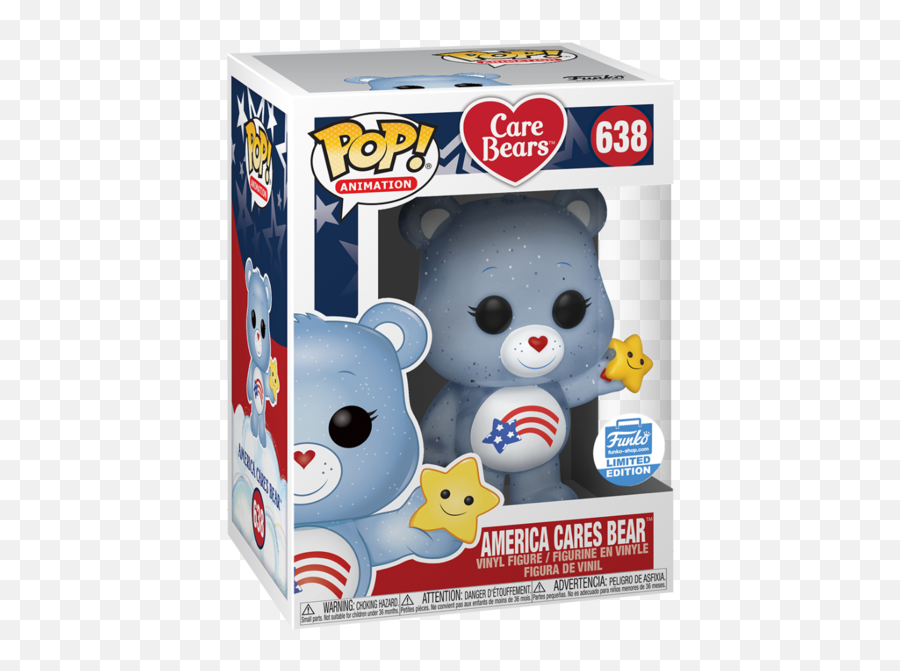 Funko Shop Pop Animation Care Bears - America Cares Bear 638 Care Bears Pop Png,Carebear Icon