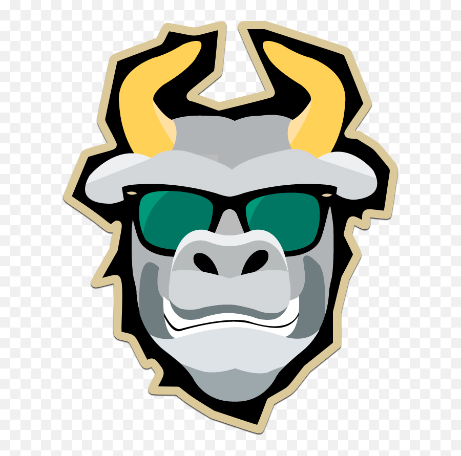 Gold - Usf Rocky The Bull Logo Png,Gold Trim Png