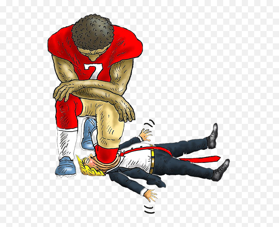 Colin Kaepernick Kneels Donald Trump Puzzle Png Icon Shirt