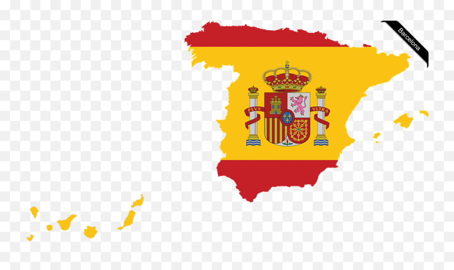 International Map Spain - Transparent Spain Flag Map Png,Barcelona Png