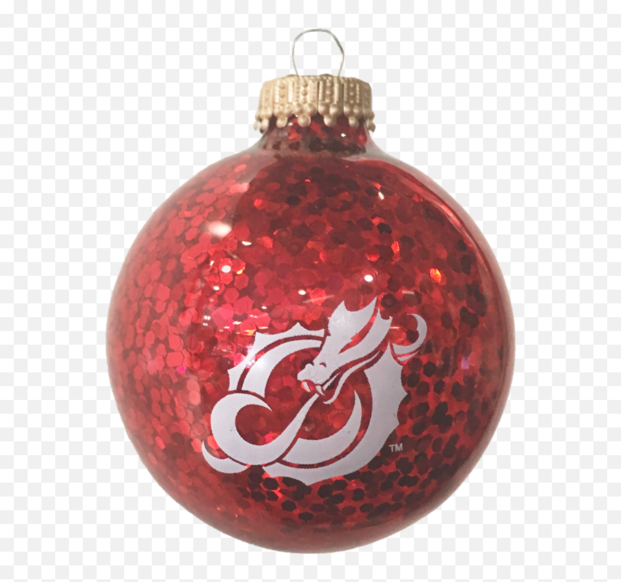 Red Ornament Png - Red Sparkle Dragon Ornament Christmas Minnesota State University Moorhead,Christmas Ornament Png